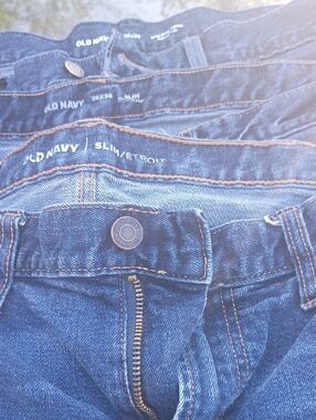 3 Pair/OnOld Navy Dark Blue Slim Jeans with Contrast Stitching